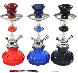 Portable Hookah with Accessories Mini Pumpkin Kit With Silicone Hose Complete Set